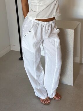 NWT Deiji Studios Angle Button Pocket Pant - Medium